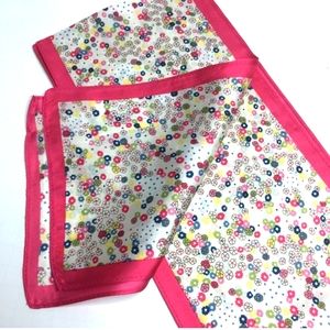 NWT Silky Foral Head Neck Bag Scarf appx 47inx6in